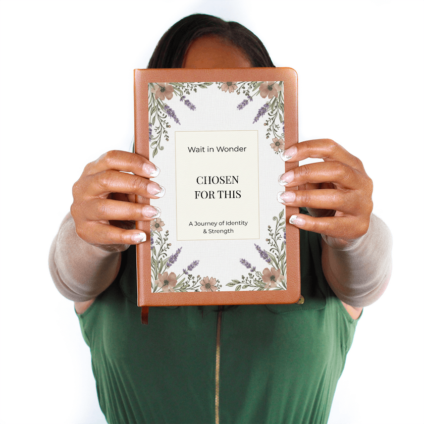 Chosen for This: A Faith-Filled Pregnancy Journal & Identity War Binder | Premium Christian Motherhood Keepsake Gift