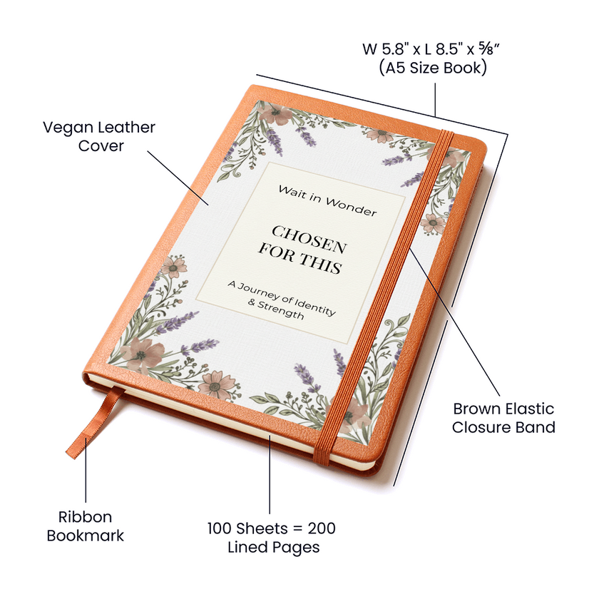 Chosen for This: A Faith-Filled Pregnancy Journal & Identity War Binder | Premium Christian Motherhood Keepsake Gift