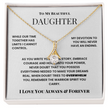 To My Beautiful Daughter – Alluring Beauty Necklace from Dad