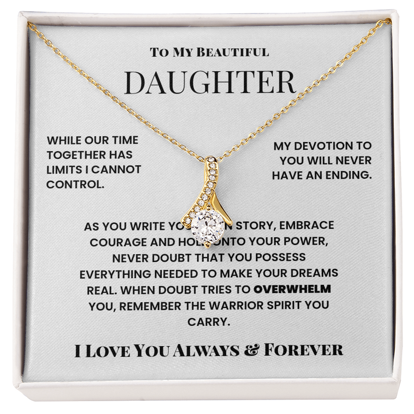 To My Beautiful Daughter – Alluring Beauty Necklace from Dad