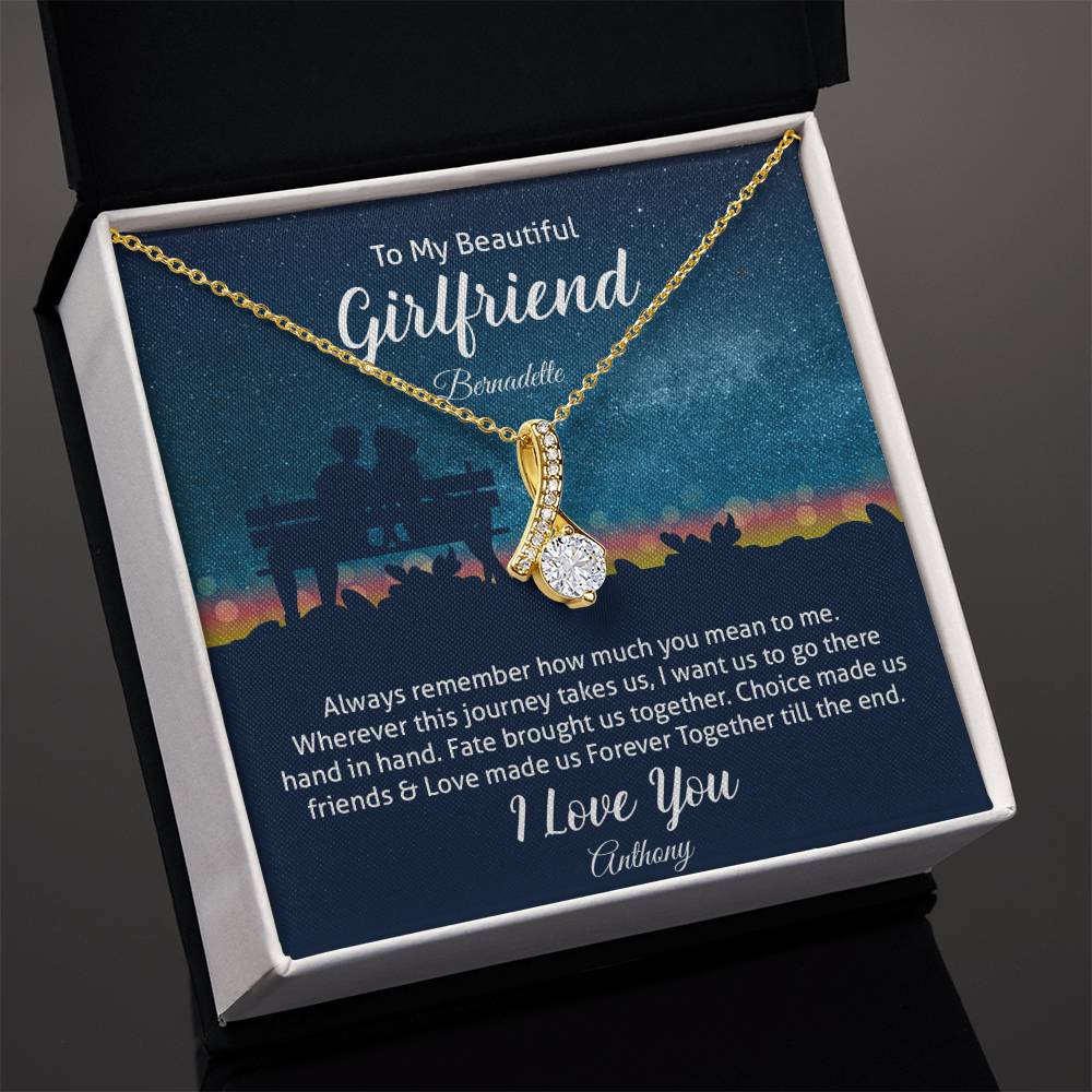 To My Beautiful Girlfriend - Alluring Beauty Necklace