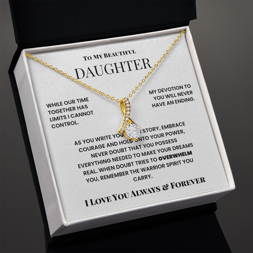 To My Beautiful Daughter – Alluring Beauty Necklace from Dad