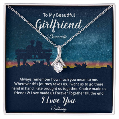 To My Beautiful Girlfriend - Alluring Beauty Necklace