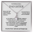To My Beautiful Daughter – Alluring Beauty Necklace from Dad