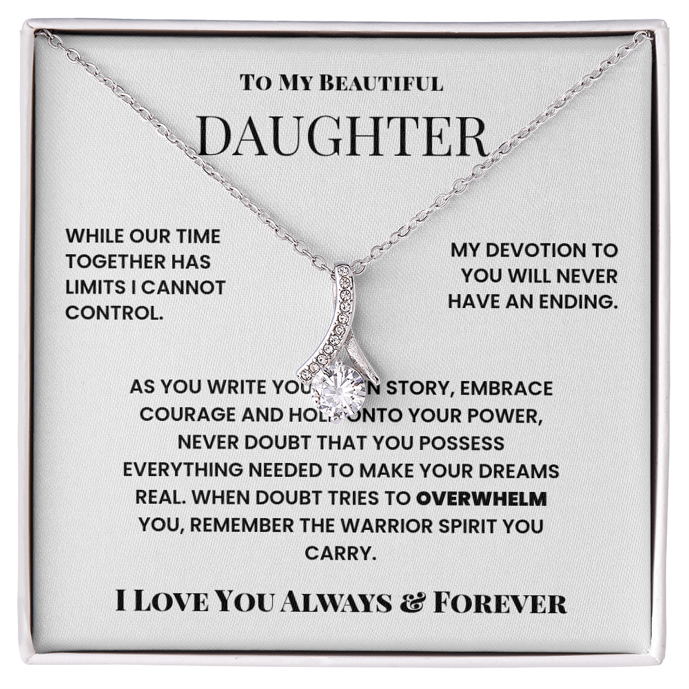 To My Beautiful Daughter – Alluring Beauty Necklace from Dad