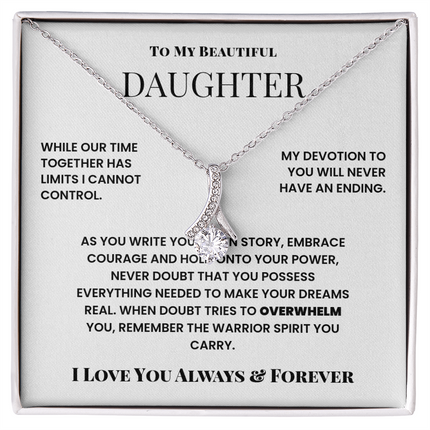 To My Beautiful Daughter – Alluring Beauty Necklace from Dad