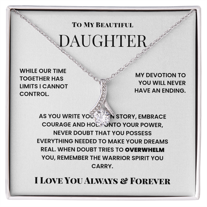 To My Beautiful Daughter – Alluring Beauty Necklace from Dad