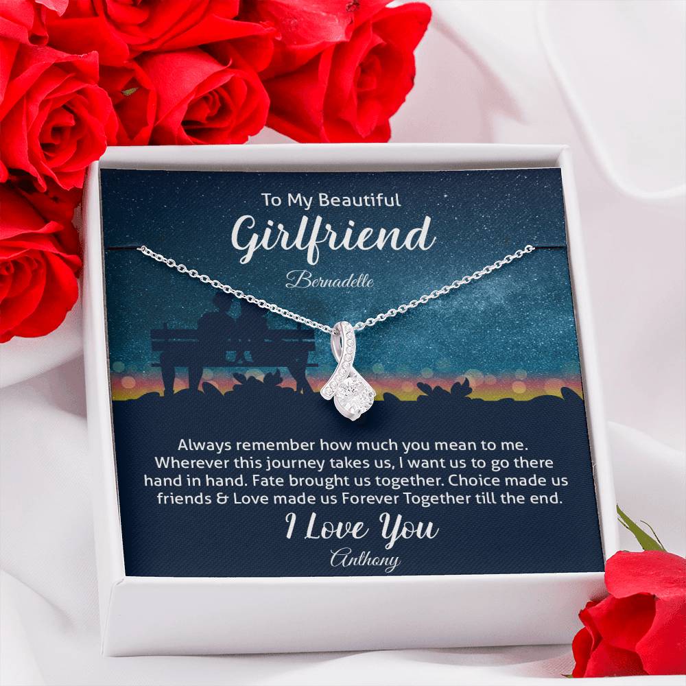 To My Beautiful Girlfriend - Alluring Beauty Necklace