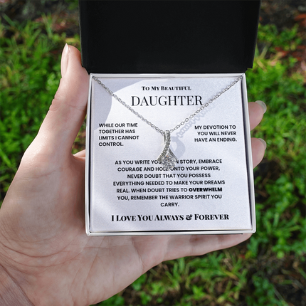To My Beautiful Daughter – Alluring Beauty Necklace from Dad