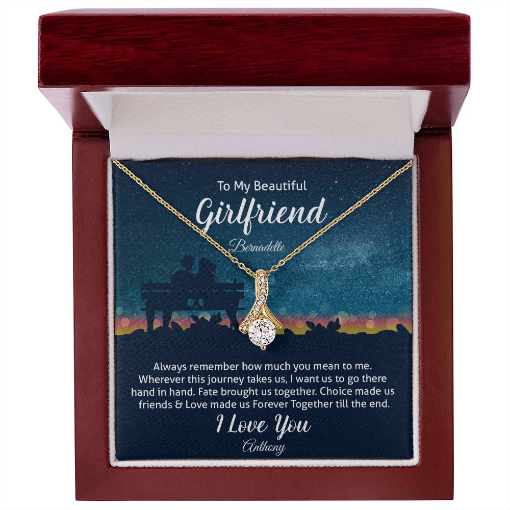 To My Beautiful Girlfriend - Alluring Beauty Necklace