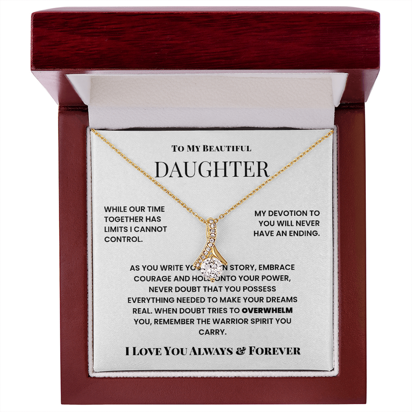 To My Beautiful Daughter – Alluring Beauty Necklace from Dad