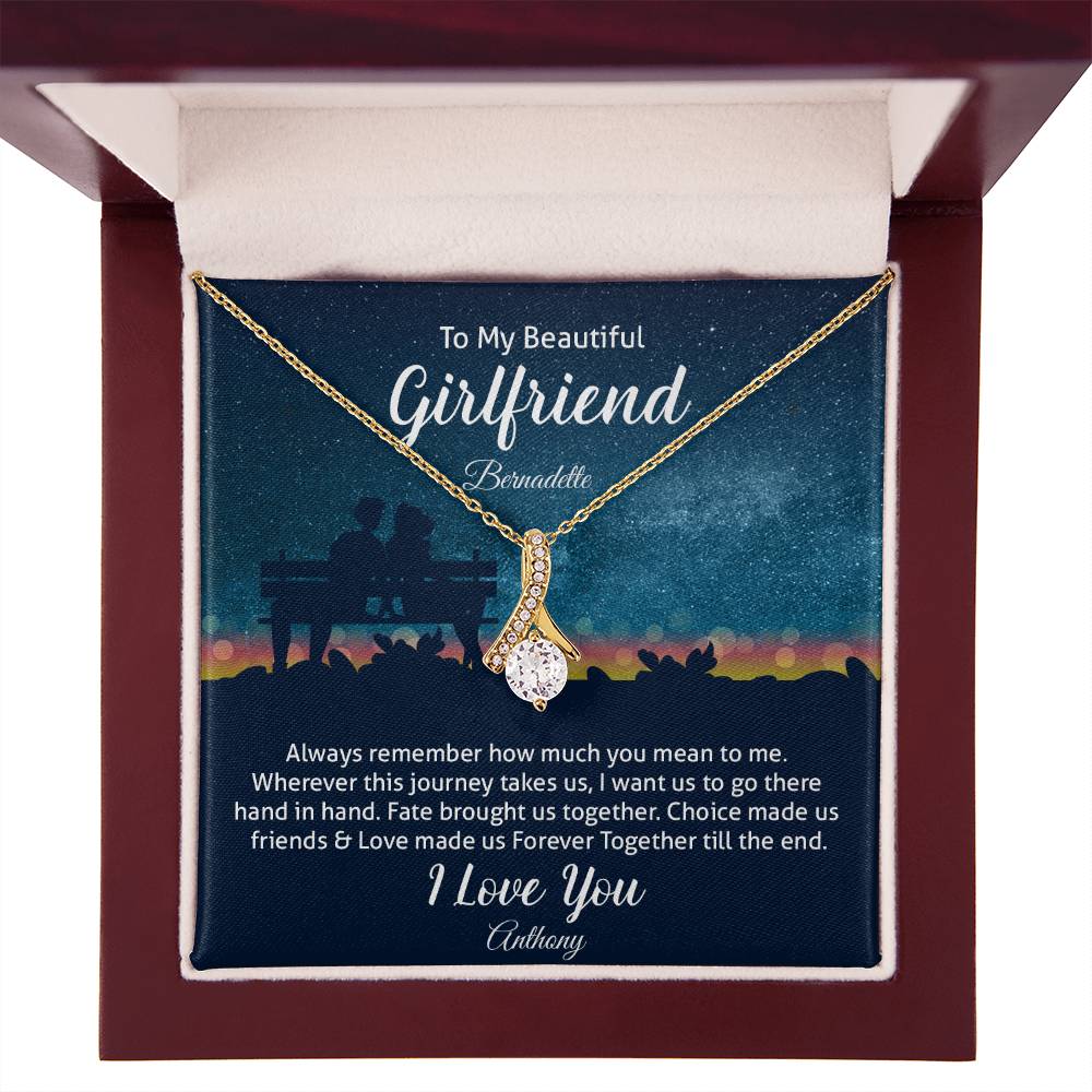 To My Beautiful Girlfriend - Alluring Beauty Necklace