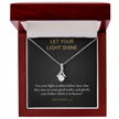 Let Your Light Shine Necklace – Matthew 5:16 Christian Gift
