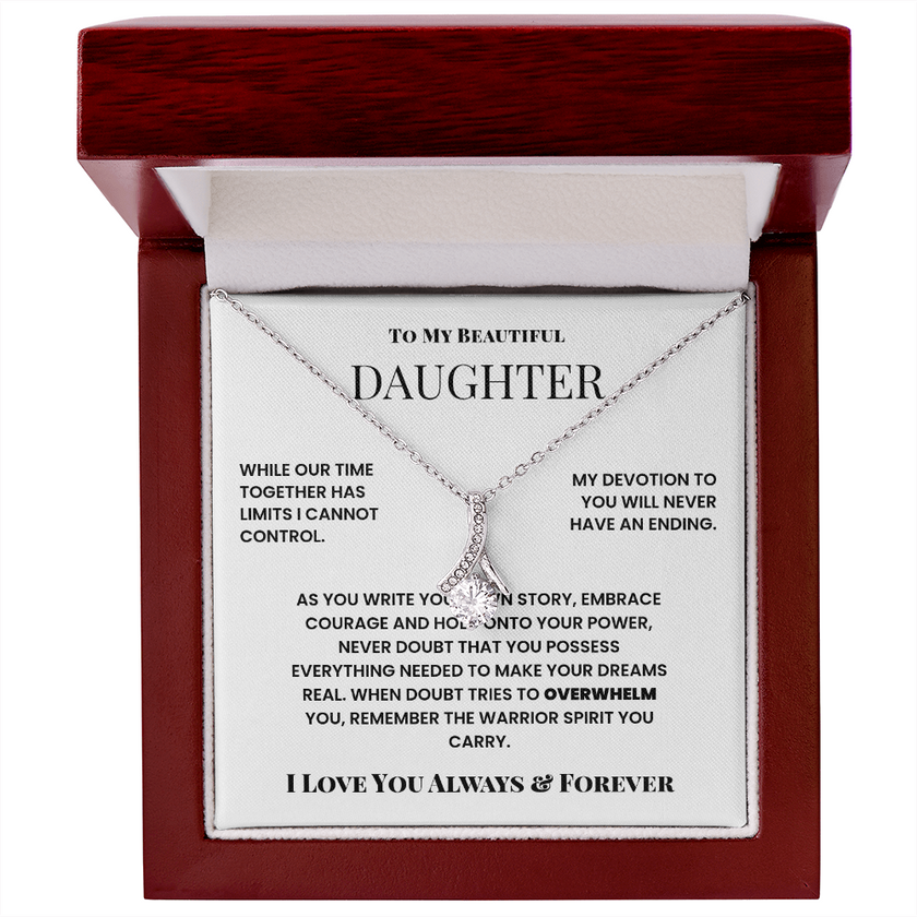 To My Beautiful Daughter – Alluring Beauty Necklace from Dad