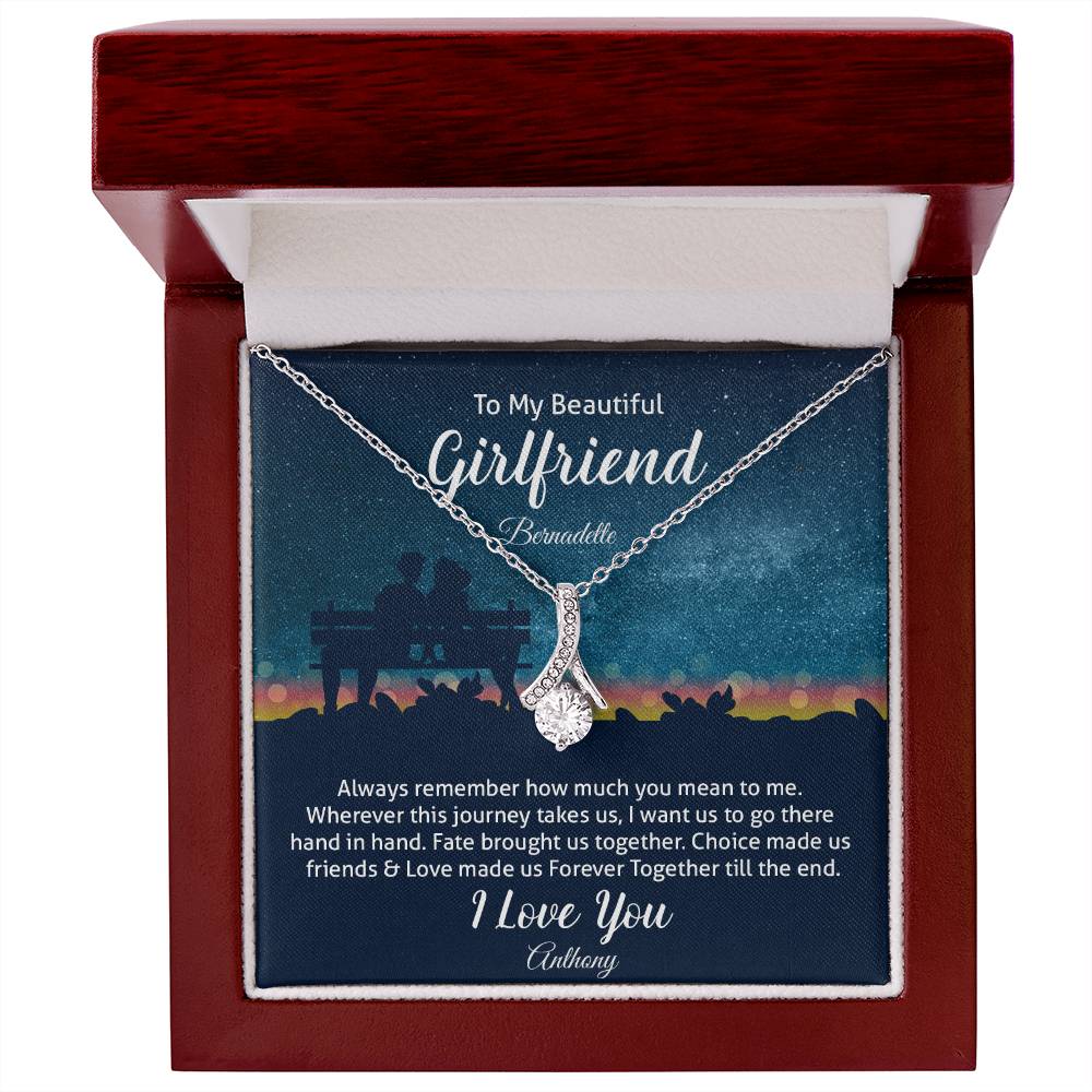 To My Beautiful Girlfriend - Alluring Beauty Necklace