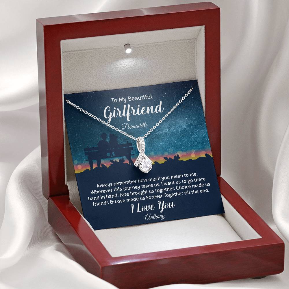 To My Beautiful Girlfriend - Alluring Beauty Necklace