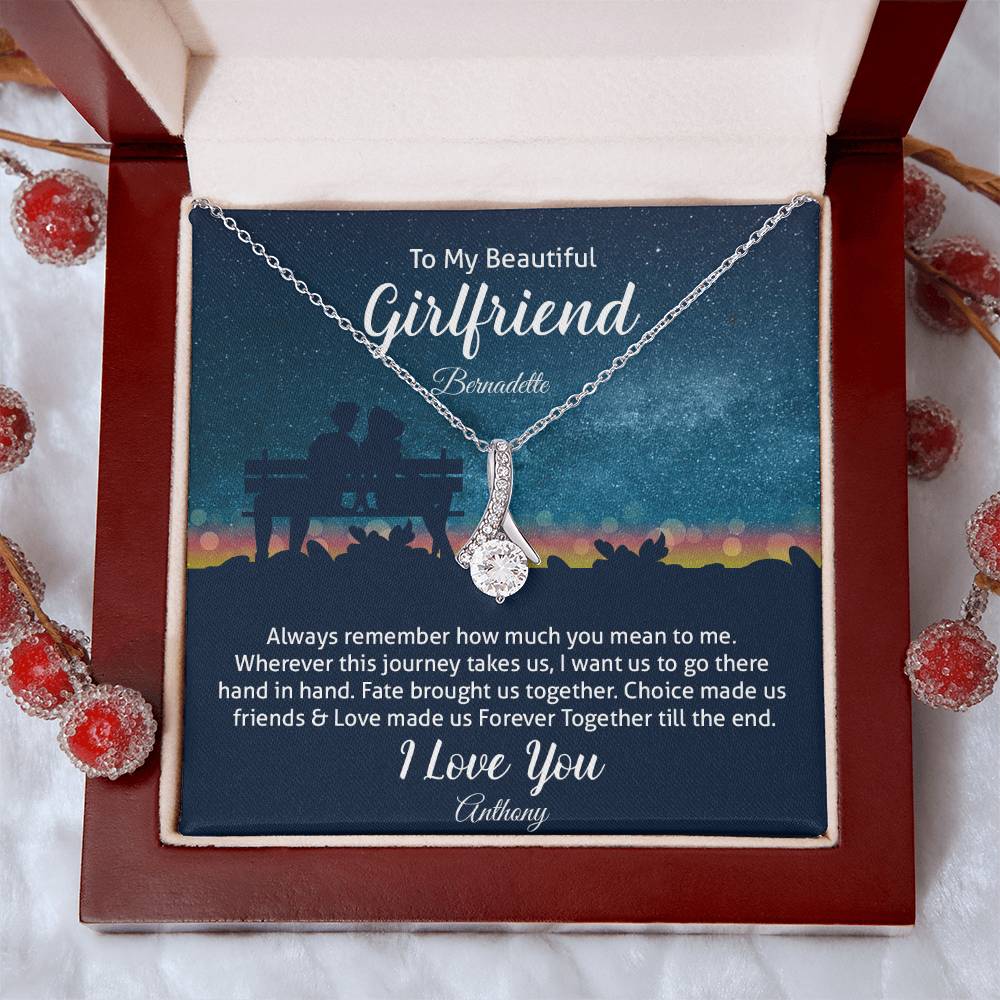 To My Beautiful Girlfriend - Alluring Beauty Necklace