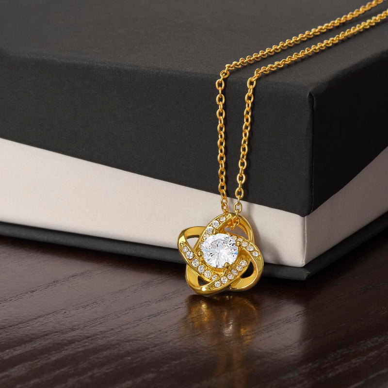 Captivate Her Heart: Unveiling the Elegance of our Love Knot Necklace - A Timeless Symbol of Endless Love