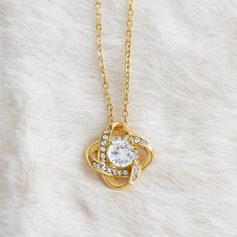 Captivate Her Heart: Unveiling the Elegance of our Love Knot Necklace - A Timeless Symbol of Endless Love