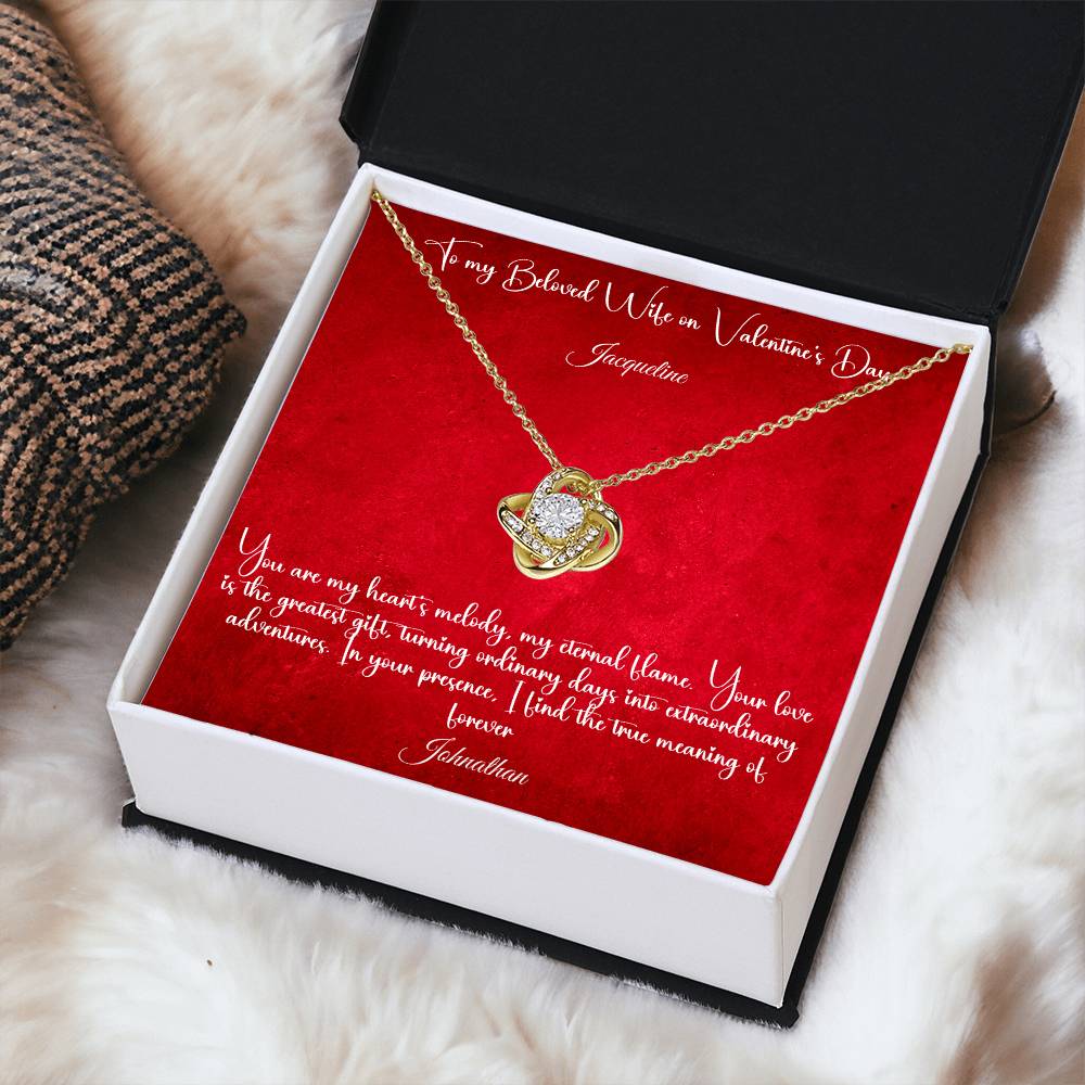 Forever Linked in Love: Embrace Romance with Our Valentine's Day Exclusive Love Knot Necklace