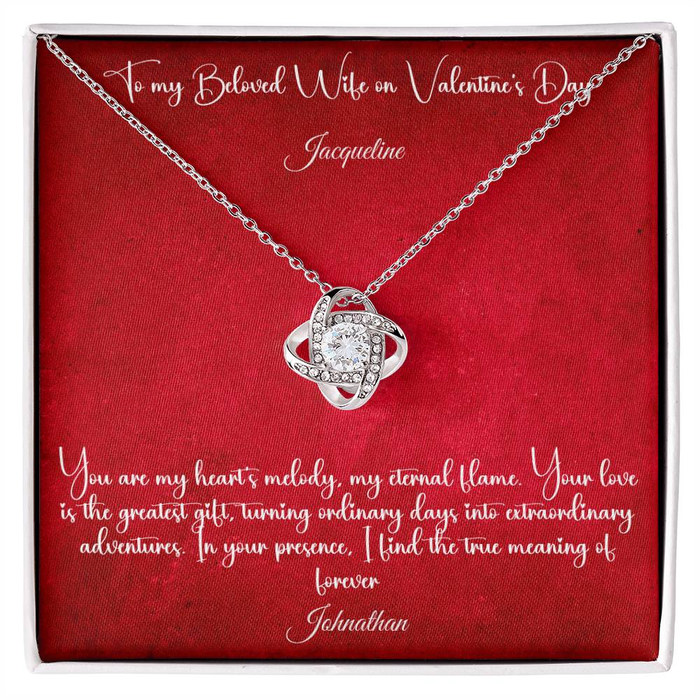 Forever Linked in Love: Embrace Romance with Our Valentine's Day Exclusive Love Knot Necklace