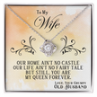 To My Wife - Elegant Love Knot Necklace