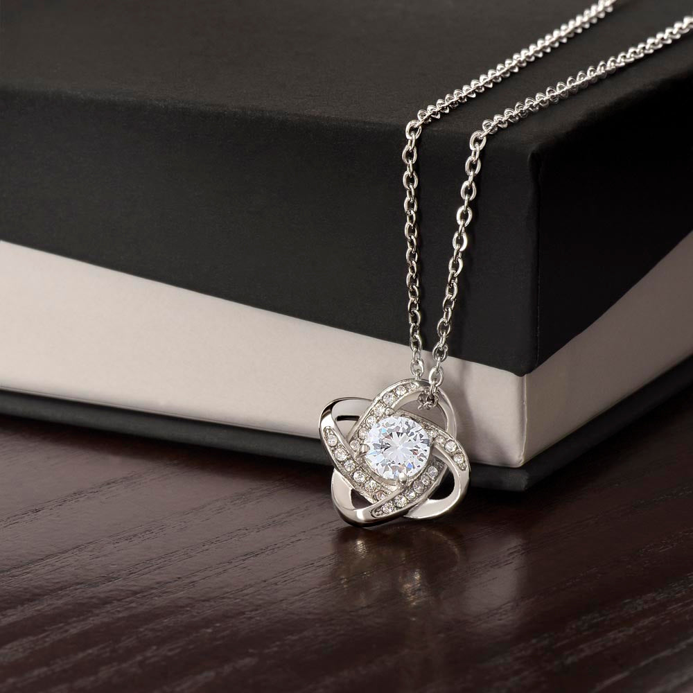 Captivate Her Heart: Unveiling the Elegance of our Love Knot Necklace - A Timeless Symbol of Endless Love