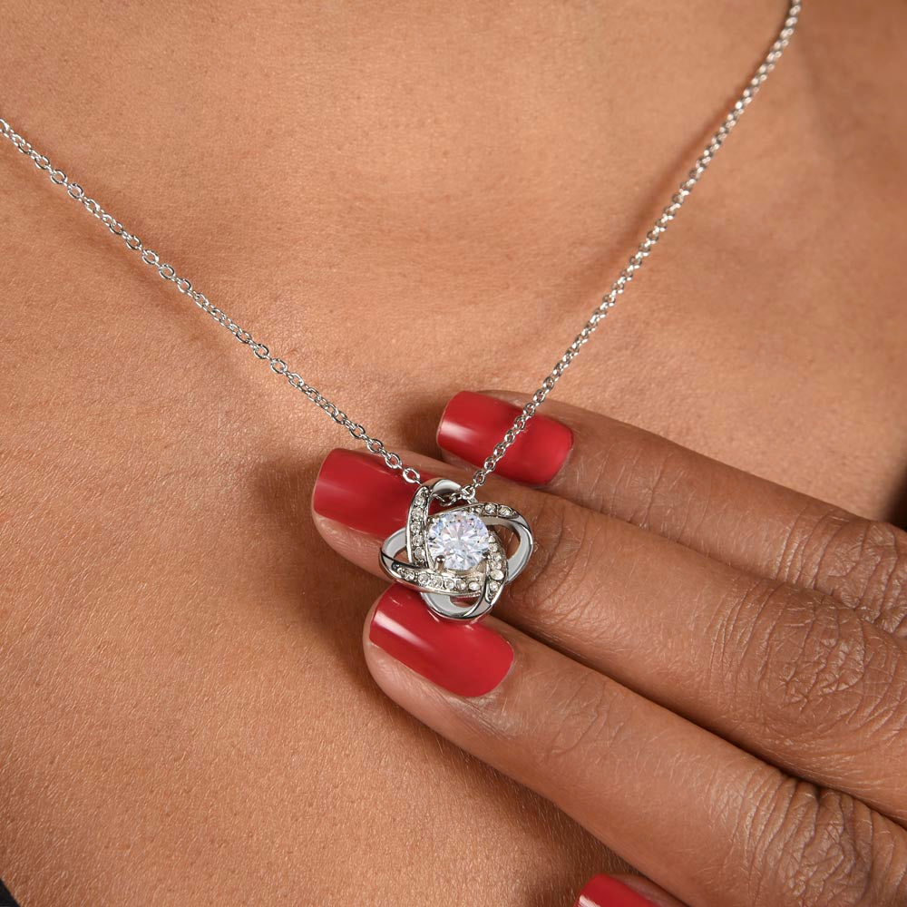 Captivate Her Heart: Unveiling the Elegance of our Love Knot Necklace - A Timeless Symbol of Endless Love