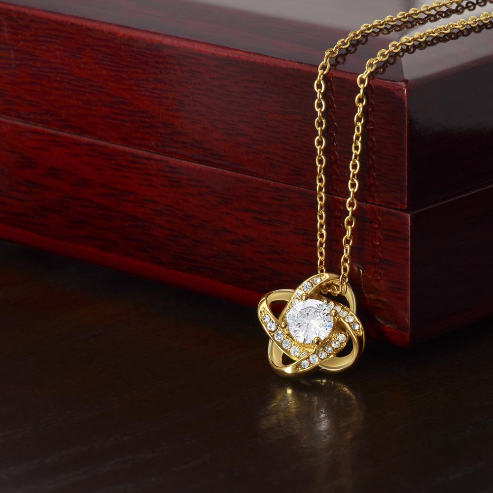 Captivate Her Heart: Unveiling the Elegance of our Love Knot Necklace - A Timeless Symbol of Endless Love