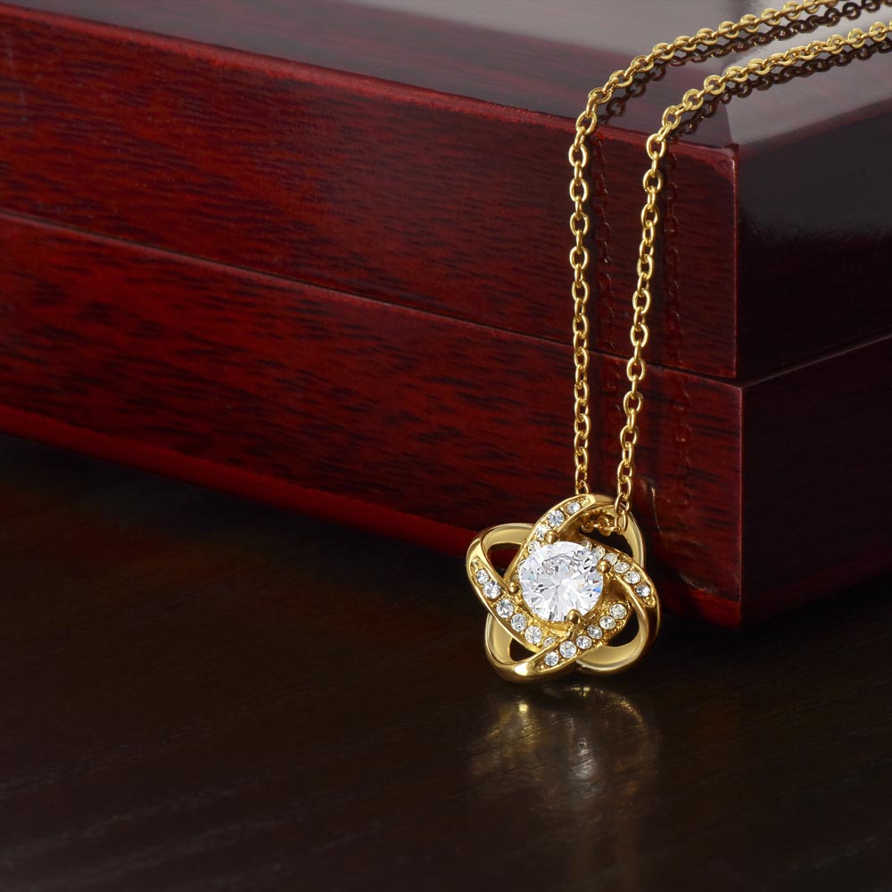 To My Wife - Elegant Love Knot Necklace