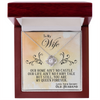 To My Wife - Elegant Love Knot Necklace