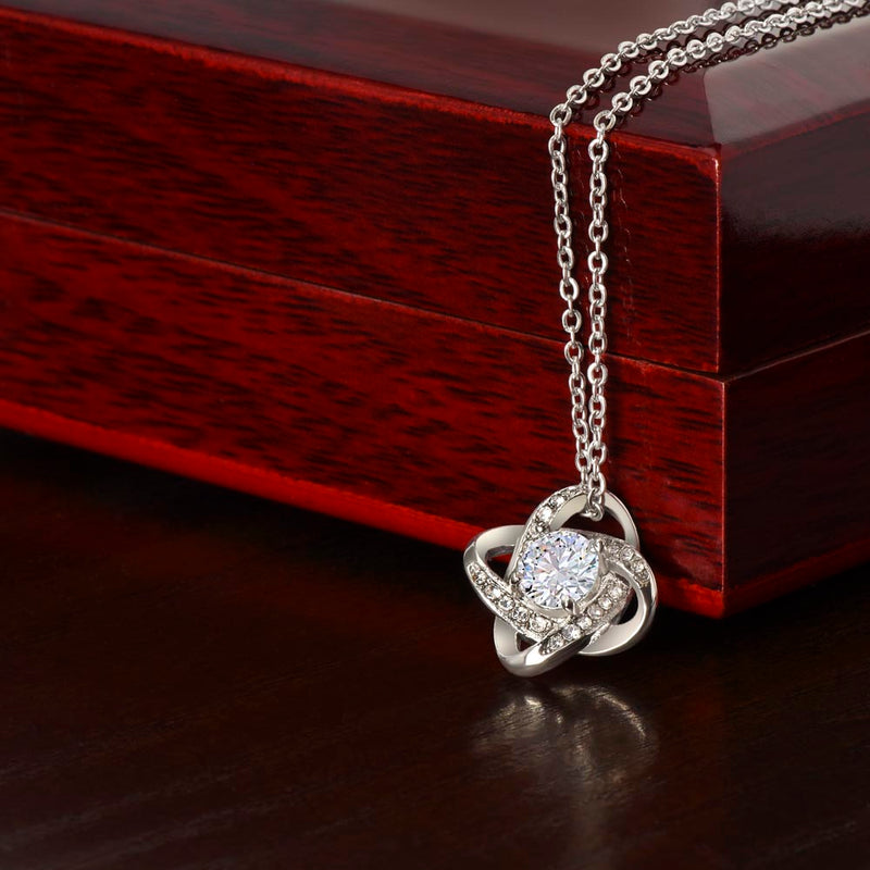 Captivate Her Heart: Unveiling the Elegance of our Love Knot Necklace - A Timeless Symbol of Endless Love