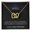 To My Wife – Interlocking Hearts Necklace | Love From Your Husband