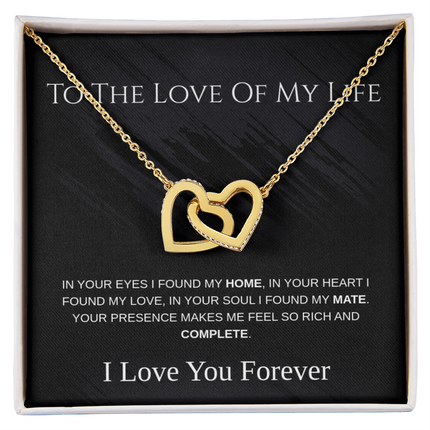 The 'Eternal Bond' Interlocking Hearts Necklace – To The Love of My Life
