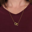 To My Soulmate | Interlocking Hearts Necklace (Yellow & White Gold Variants)