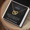 To My Wife – Interlocking Hearts Necklace | Love From Your Husband