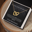 The 'Eternal Bond' Interlocking Hearts Necklace – To The Love of My Life