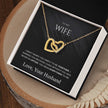 To My Wife – Interlocking Hearts Necklace | Love From Your Husband