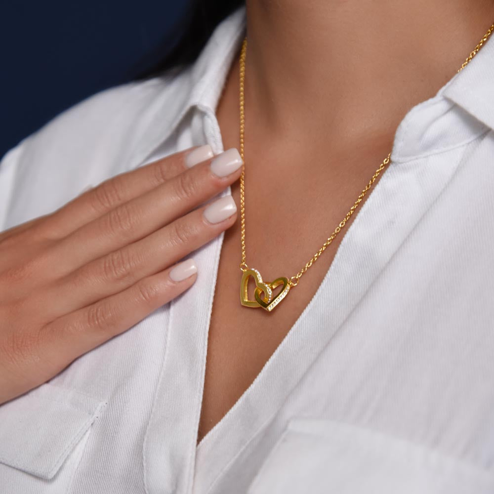 The 'Eternal Bond' Interlocking Hearts Necklace – To The Love of My Life