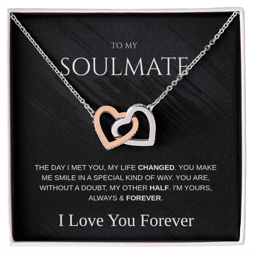 The 'Eternal Bond' Interlocking Hearts Necklace for Soulmate
