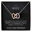 To My Wife – Interlocking Hearts Necklace | Love From Your Husband