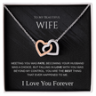 The “Eternal Bond” Interlocking Hearts Necklace for Wife – Our Love Was Meant to Be