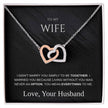 To My Wife – Interlocking Hearts Necklace | Love From Your Husband