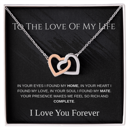 The 'Eternal Bond' Interlocking Hearts Necklace – To The Love of My Life