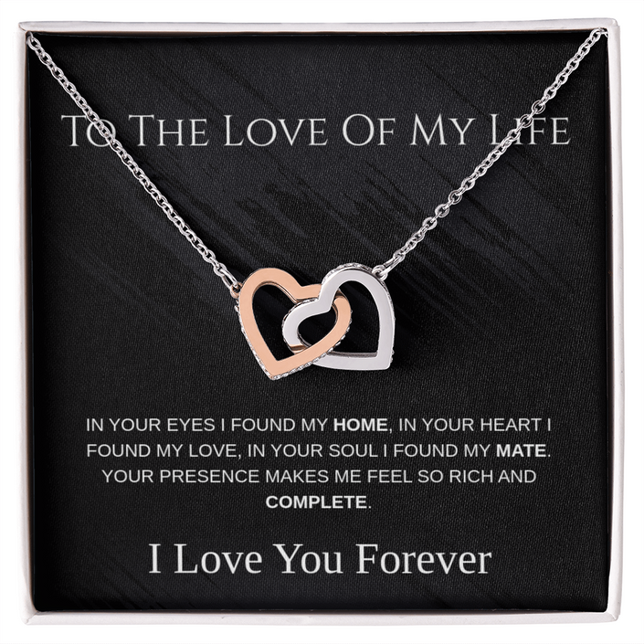 The 'Eternal Bond' Interlocking Hearts Necklace – To The Love of My Life