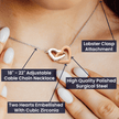 To My Beautiful Daughter - Interlocking Hearts Necklace - Anchored In Faith