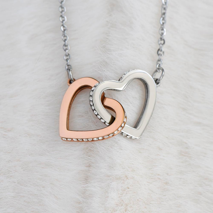 The “Eternal Bond” Interlocking Hearts Necklace for Wife – Our Love Was Meant to Be