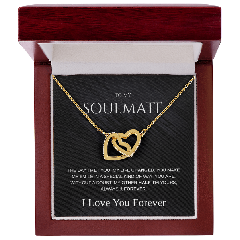 The 'Eternal Bond' Interlocking Hearts Necklace for Soulmate
