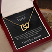 The “Eternal Bond” Interlocking Hearts Necklace for Wife – Our Love Was Meant to Be