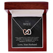 To My Wife – Interlocking Hearts Necklace | Love From Your Husband